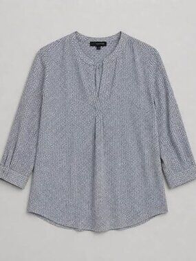 🐚 EDIT by Jeanne Beker Geometric Print Blouse — Size M/M